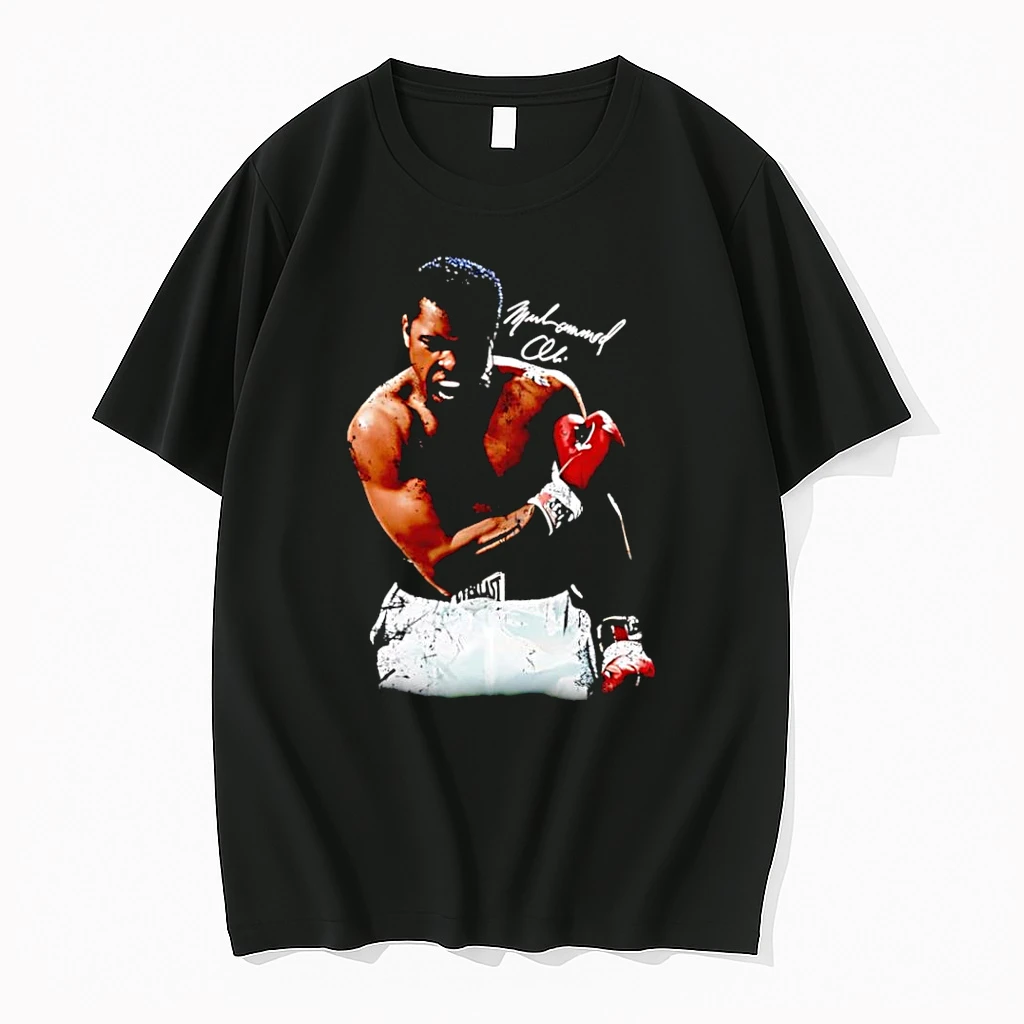 Officials Muhammad Ali Boxing Legend Signature Black Premium T Shirt Sweatshirt Hoodie