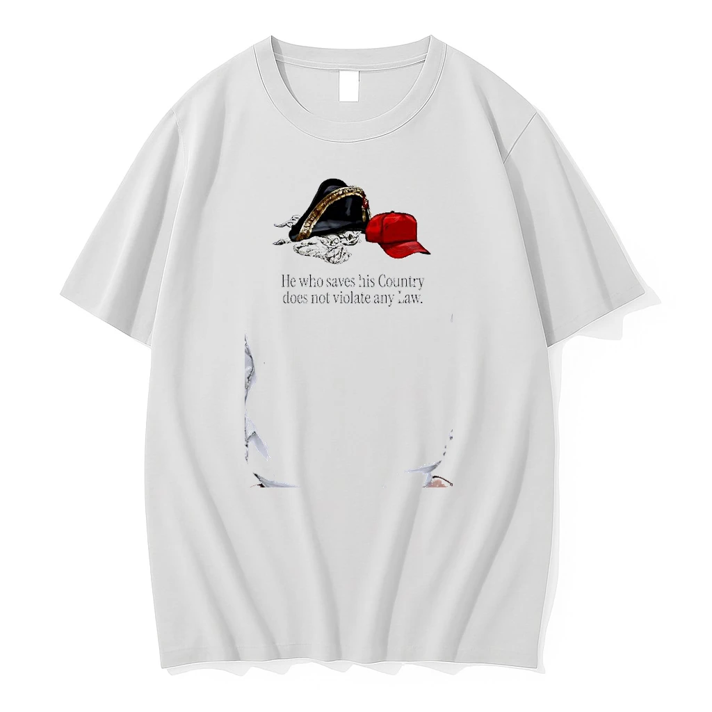 Officials Napoleon Bonaparte Donald Trump He Who Saves His Country Does Not Violate Any Law Premium T Shirt Sweatshirt Hoodie