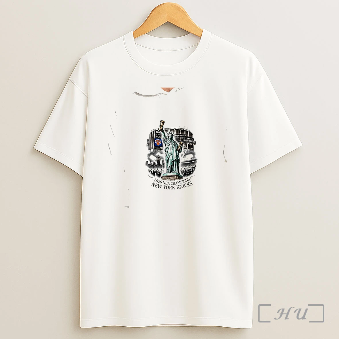 Officials New York Knicks 2026 Nba Champions Statue Of Liberty Madison Square Garden Premium Shirt Sweatshirt Tee