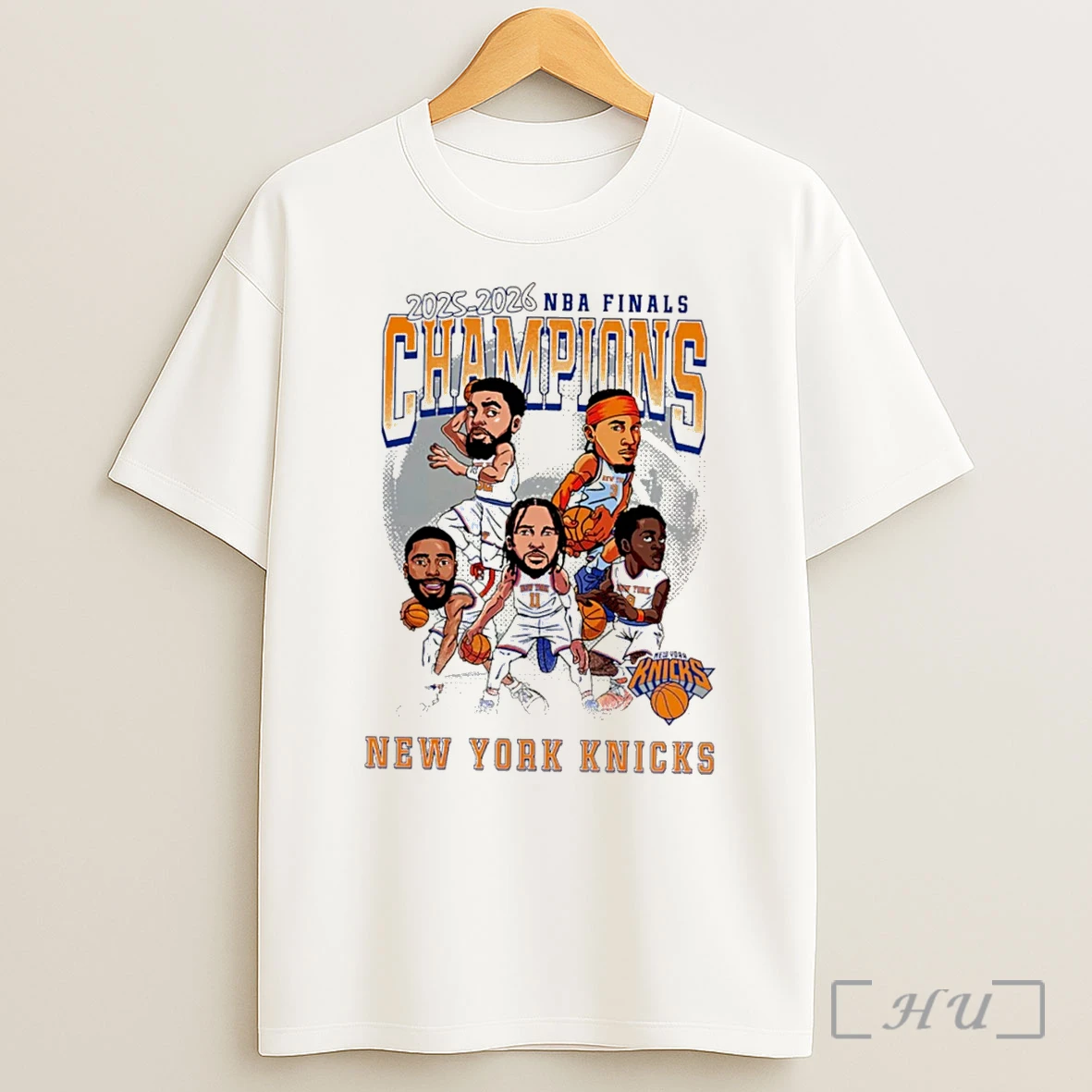 Officials New York Knicks 2026 Nba Finals Champions Caricature Tee Premium Shirt Sweatshirt Tee