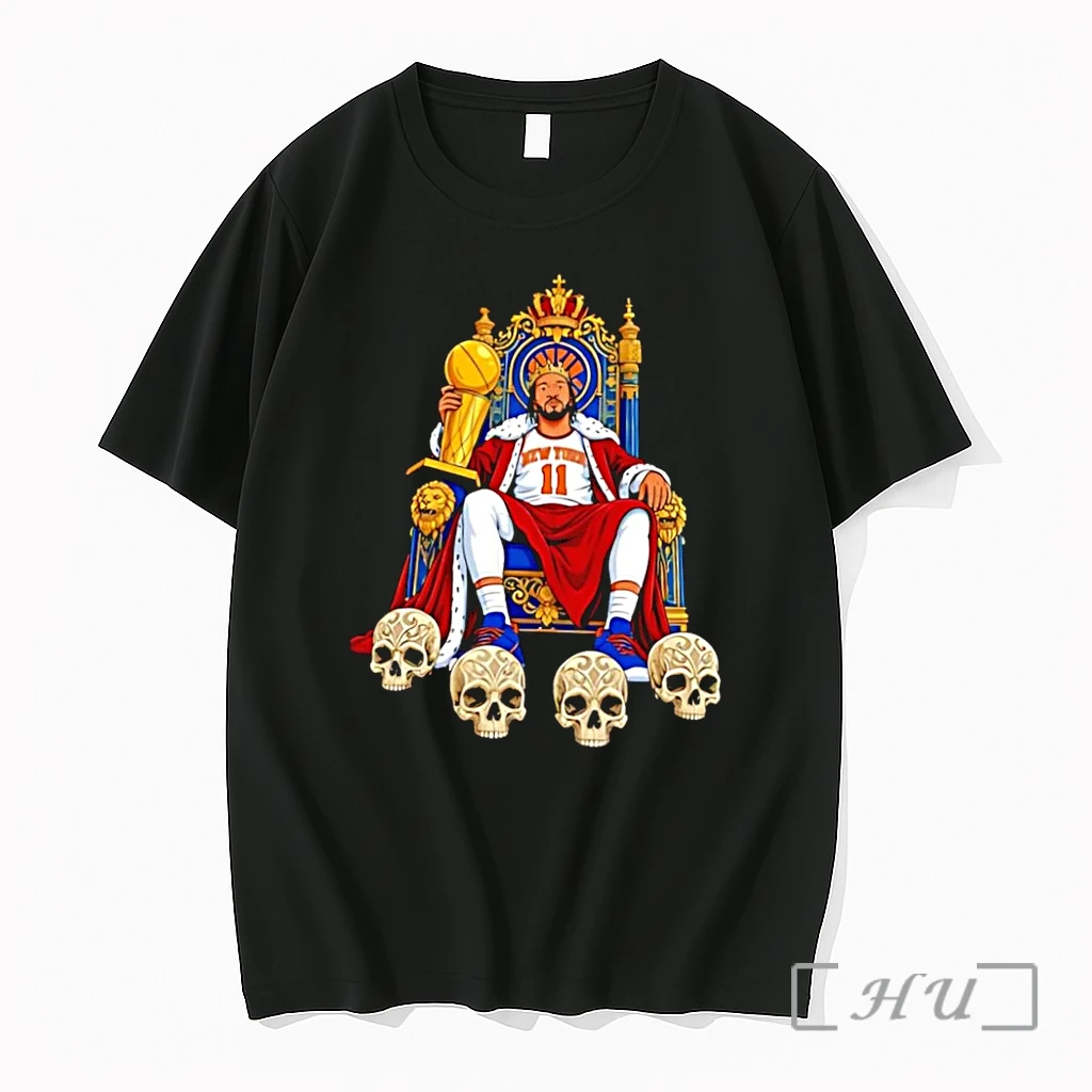 Officials New York Knicks King Jalen Brunson 11 Holding Championship Trophy Black Premium Shirt Sweatshirt Tee
