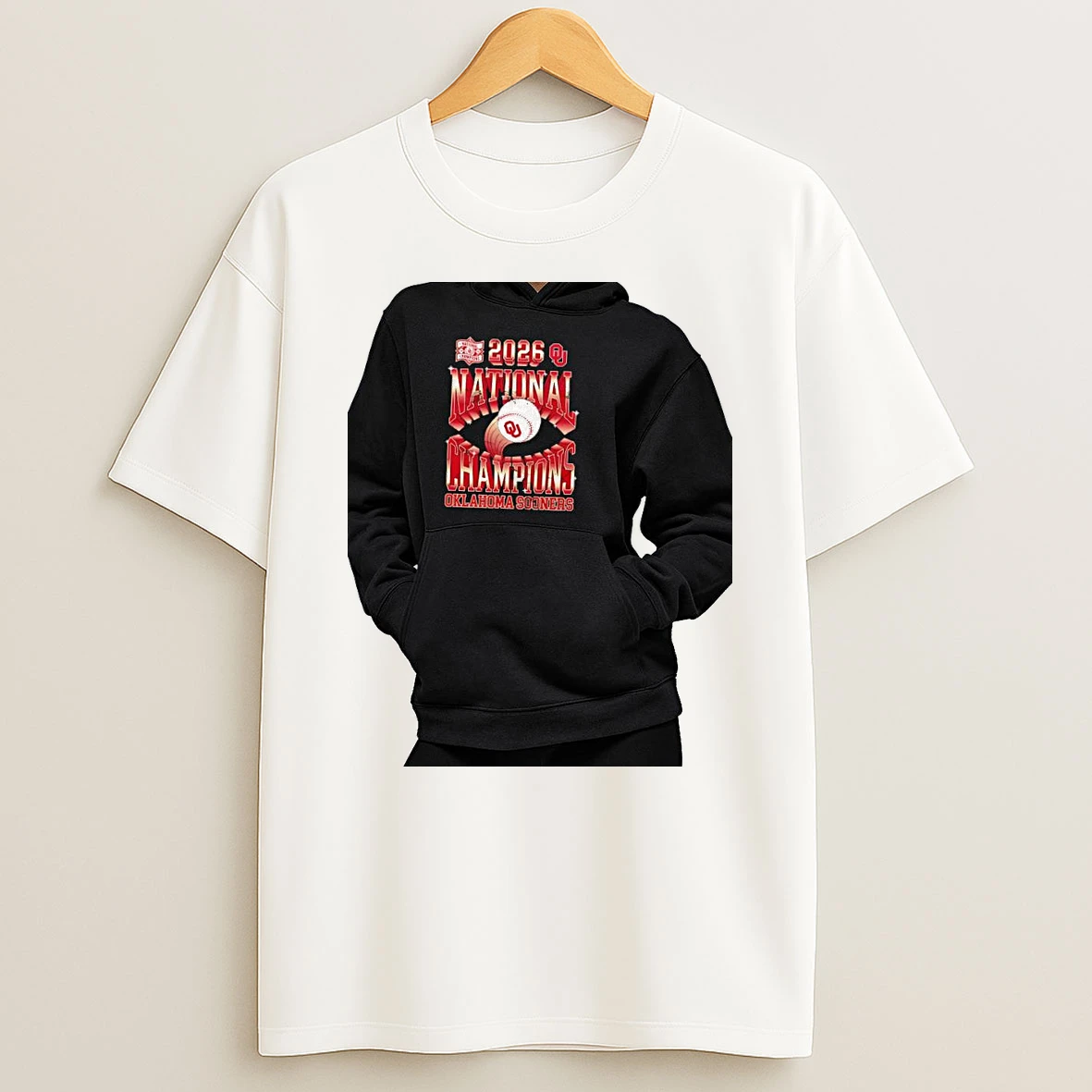 Officials Oklahoma Sooners 2026 National Champions Baseball Premium T Shirt Sweatshirt Hoodie