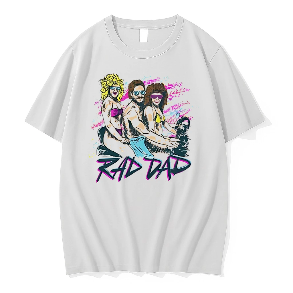 Officials Rad Dad Motorcycle 80s Style Retro Aesthetic Tee Premium T Shirt Sweatshirt Hoodie