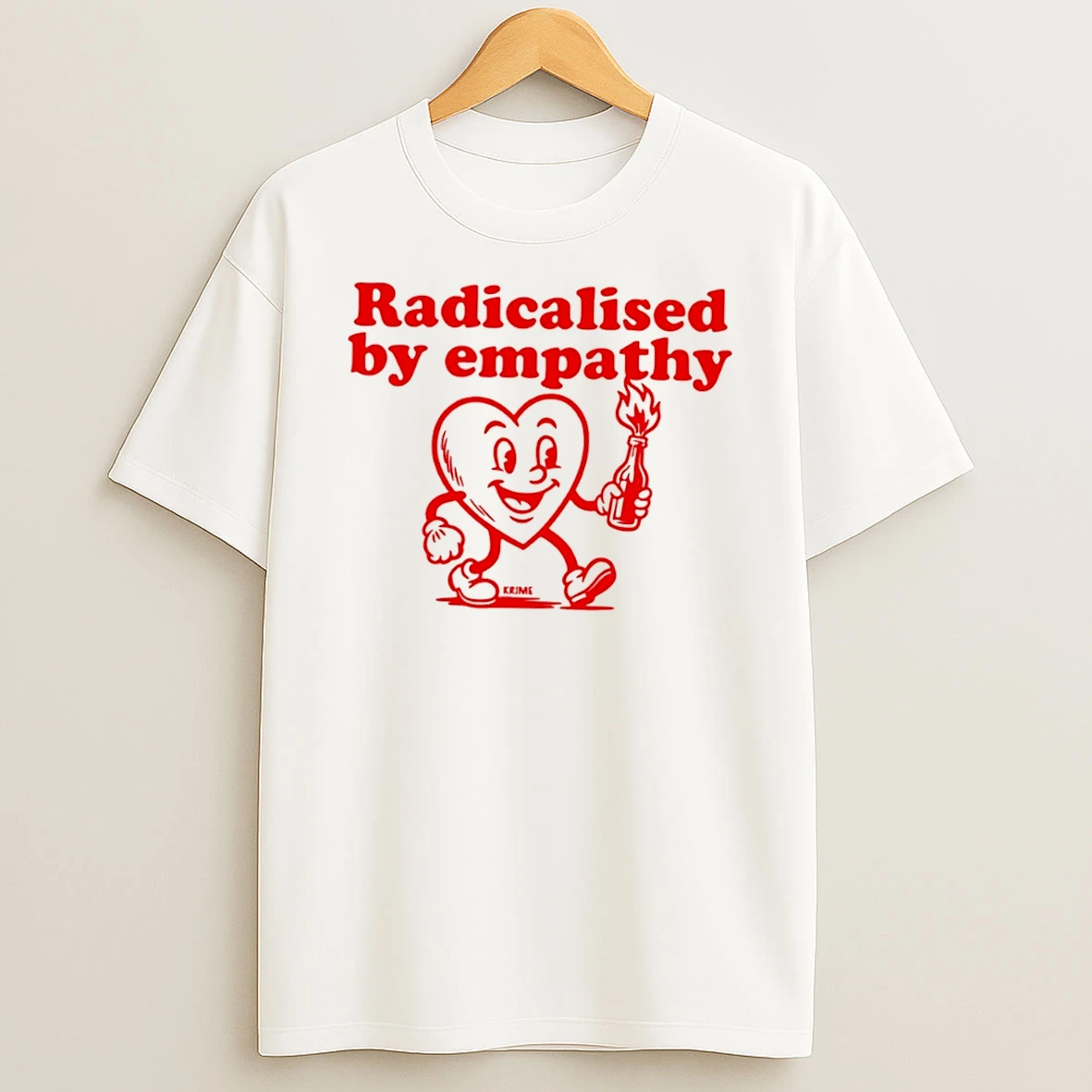 Officials Radicalised By Empathy Heart Molotov Cocktail Tee Premium T Shirt Sweatshirt Hoodie