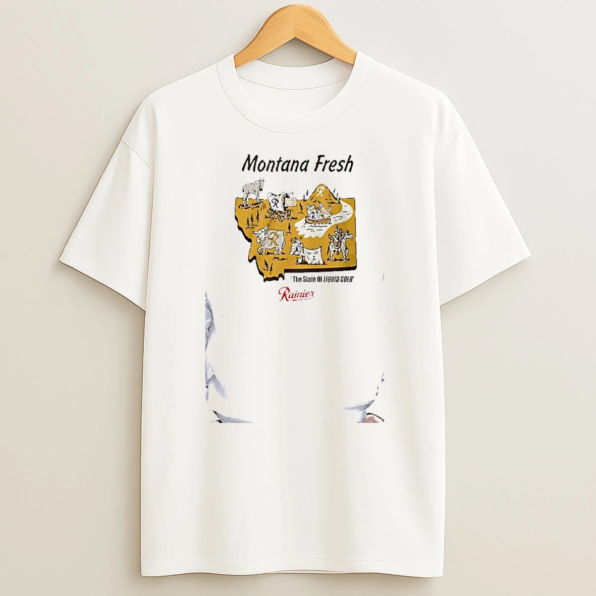 Officials Rainier Montana Fresh The State Of Liquid Gold Premium T Shirt Sweatshirt Hoodie
