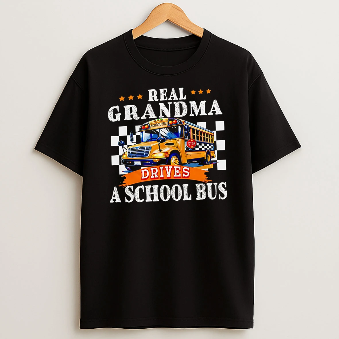 Officials Real Grandma Drives A School Bus School Bus Premium T Shirt Sweatshirt Hoodie