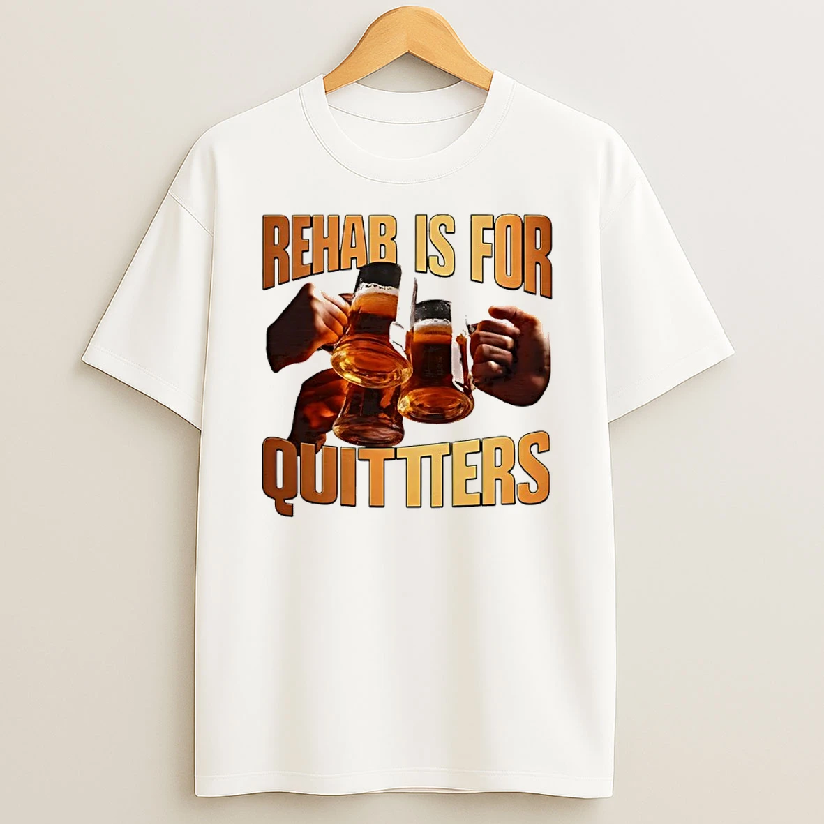 Officials Rehab Is For Quitters Beer Drinking Funny Premium T Shirt Sweatshirt Hoodie