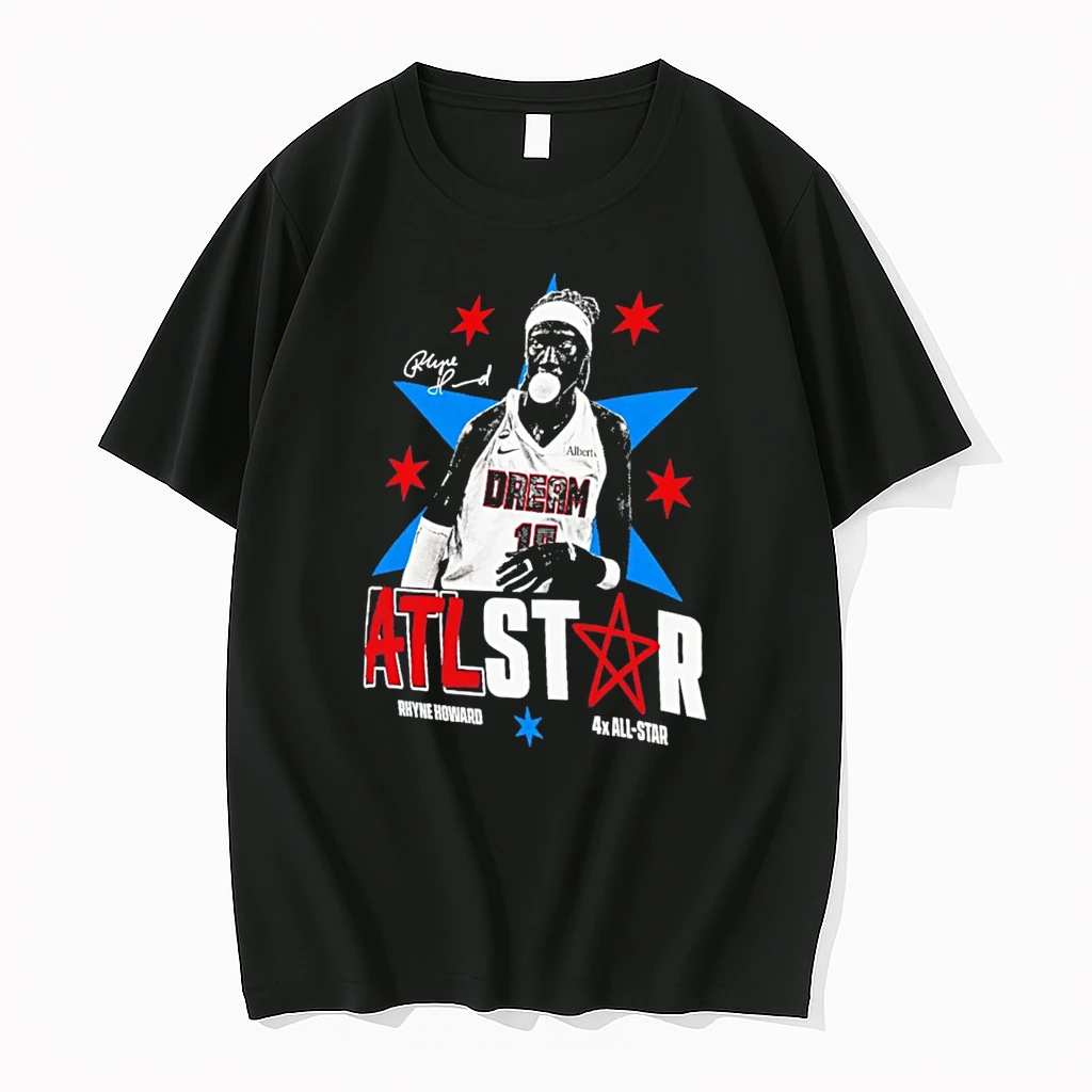 Officials Rhyne Howard Atlanta Dream 4x All Star Atlstar Signature Tee Premium T Shirt Sweatshirt Hoodie