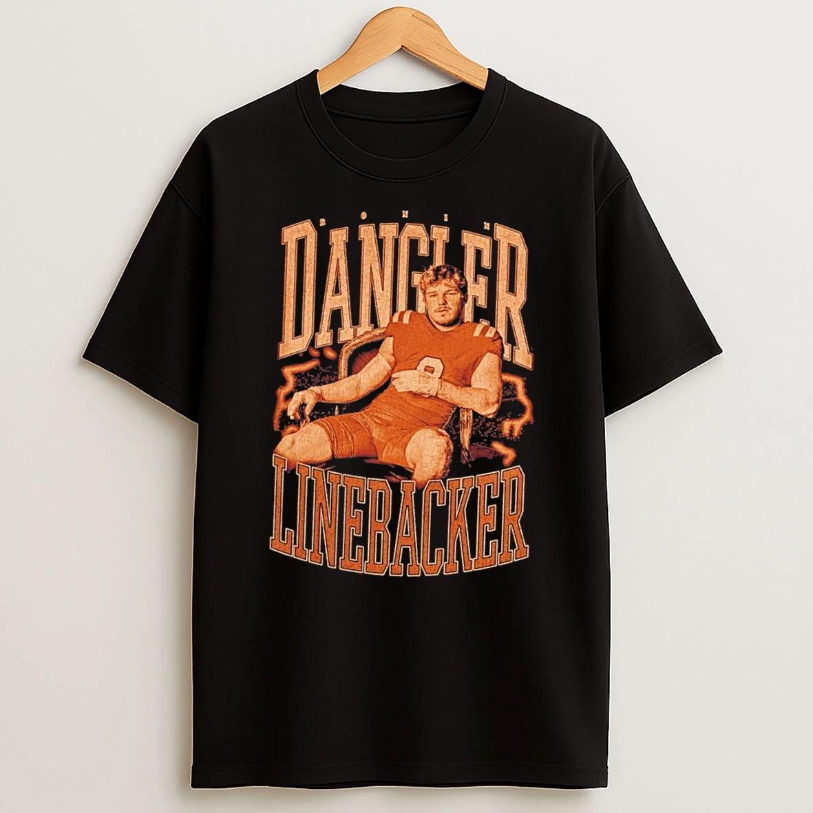 Officials Ronin Dangler No 8 Linebacker Vintage Football Tee Premium T Shirt Sweatshirt Hoodie