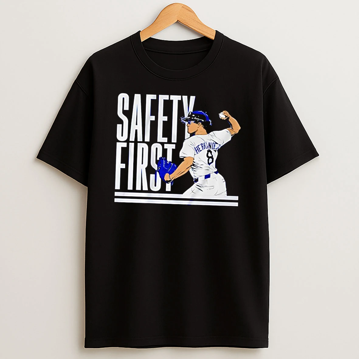 Officials Safety First Hernandez Baseball Black Premium T Shirt Sweatshirt Hoodie