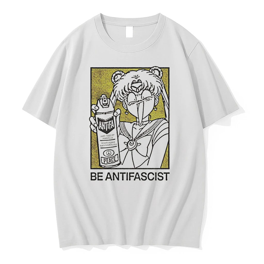 Officials Sailor Moon Anime Antifa Anti Fascist Premium T Shirt Sweatshirt Hoodie