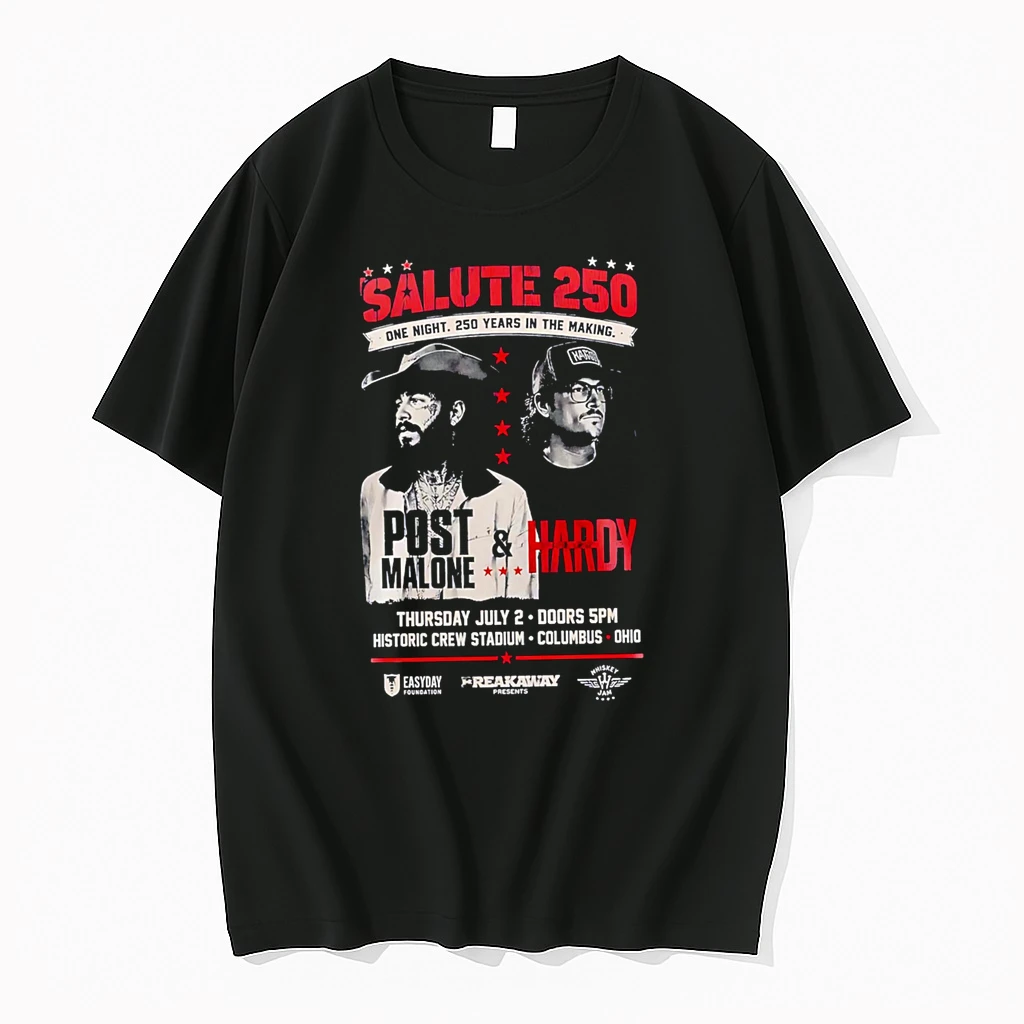 Officials Salute 250 One Night 250 Years In The Making Post Malone And Hardy Premium T Shirt Sweatshirt Hoodie