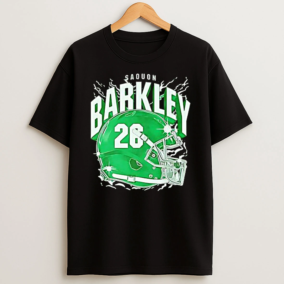 Officials Saquon Barkley Fan Apparel Saquon Barkley 26 Football Helmet Premium T Shirt Sweatshirt Hoodie