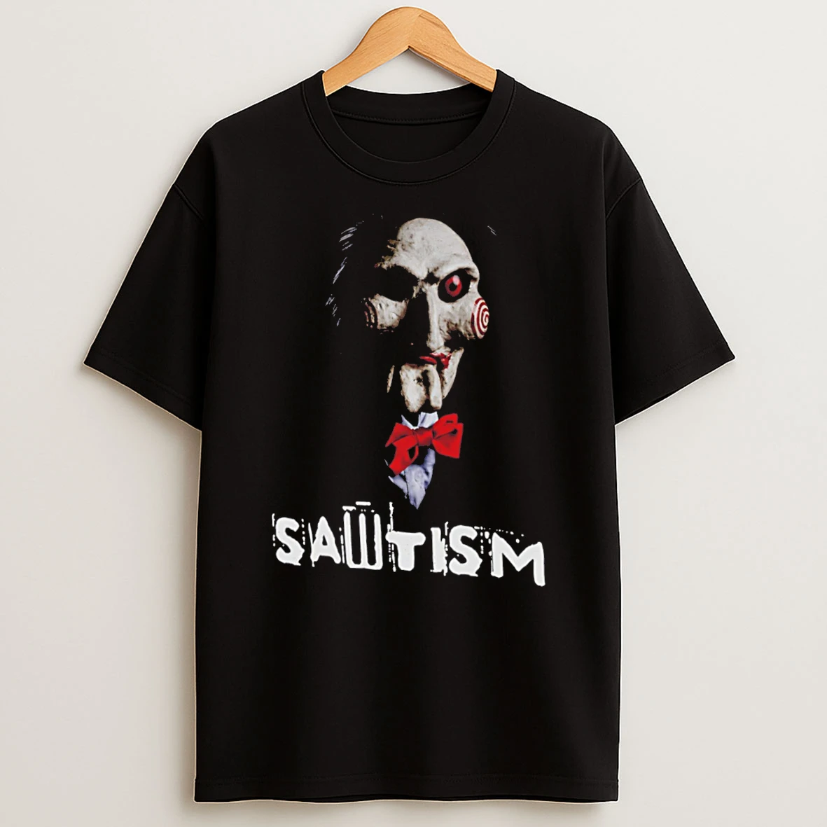 Officials Sawtism Billy Puppet Horror Saw Jigsaw Dark Humor Tee Premium T Shirt Sweatshirt Hoodie