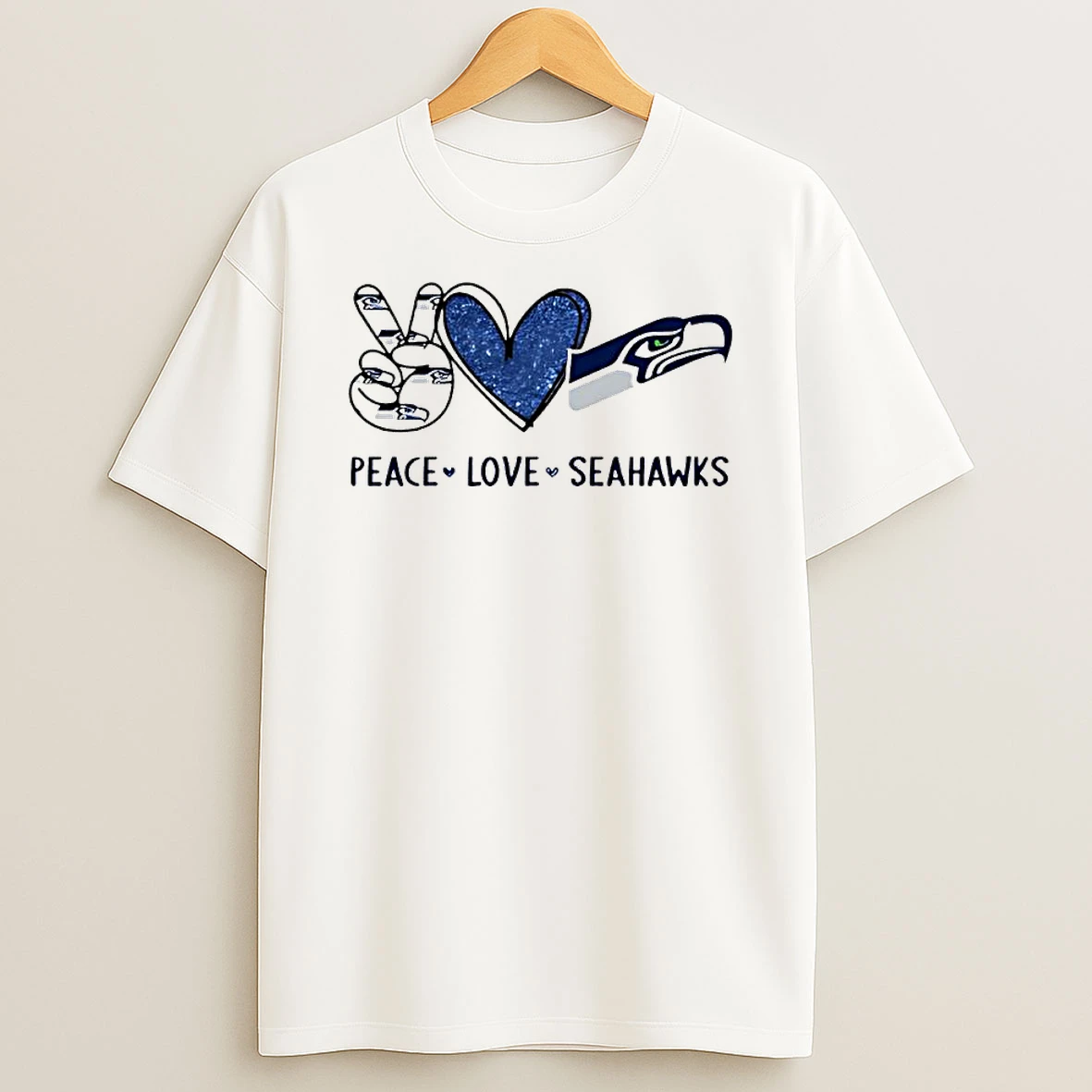 Officials Seattle Seahawks Peace Love Premium T Shirt Sweatshirt Hoodie