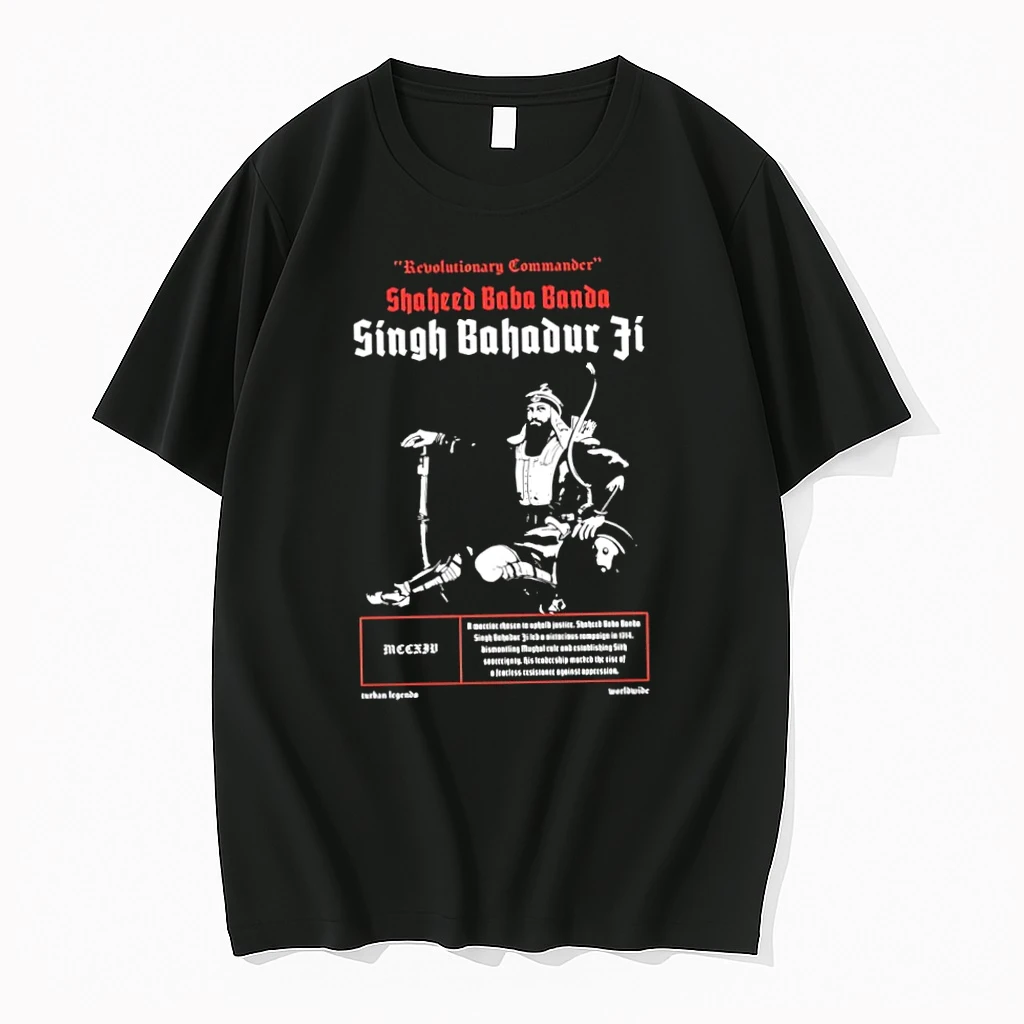 Officials Shaheed Baba Banda Singh Bahadur Ji Revolutionary Commander Premium T Shirt Sweatshirt Hoodie