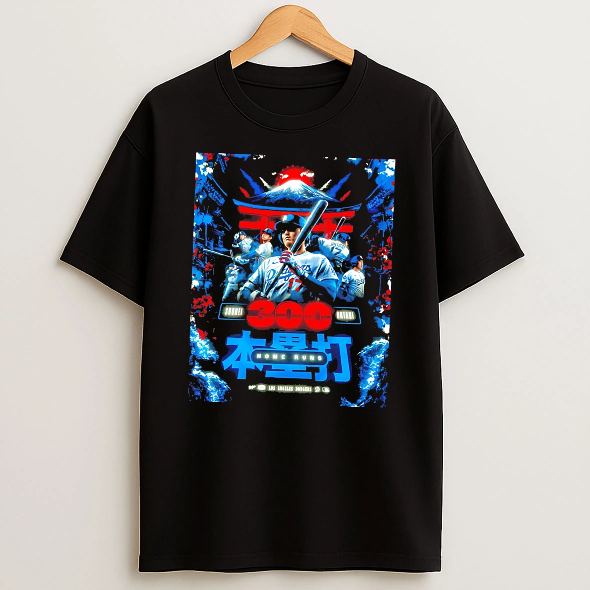 Officials Shohei Ohtani 300 Home Runs Los Angeles Dodgers Mlb Tee Premium T Shirt Sweatshirt Hoodie
