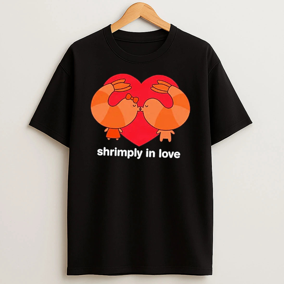 Officials Shrimply In Love Couple Shrimp Pun Valentines Tee Premium T Shirt Sweatshirt Hoodie