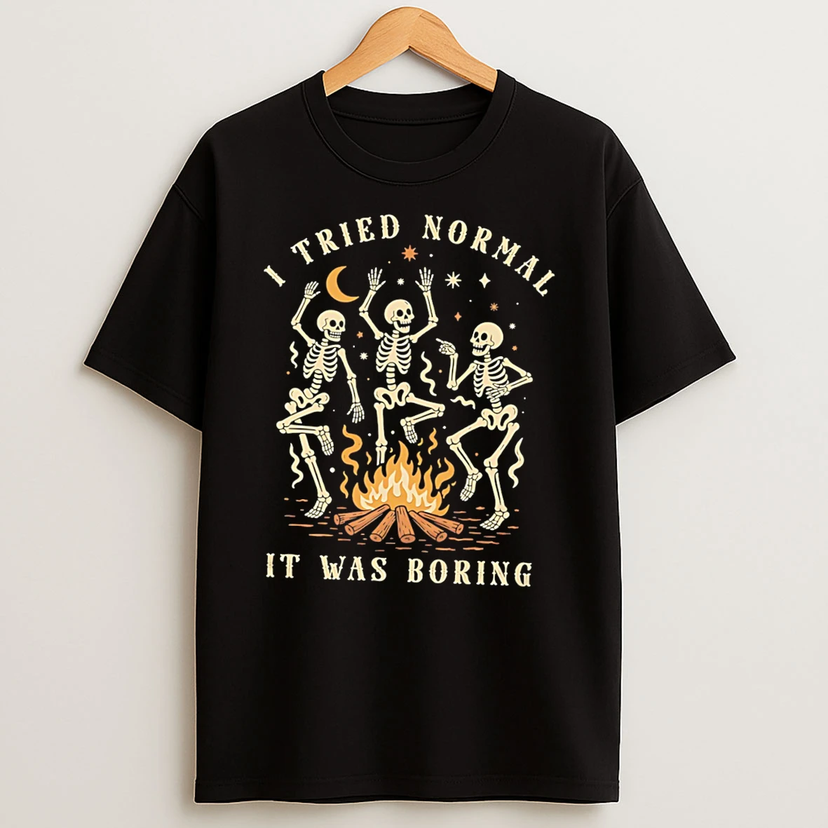 Officials Skeleton I Tried Normal It Was Boring Tee Premium T Shirt Sweatshirt Hoodie