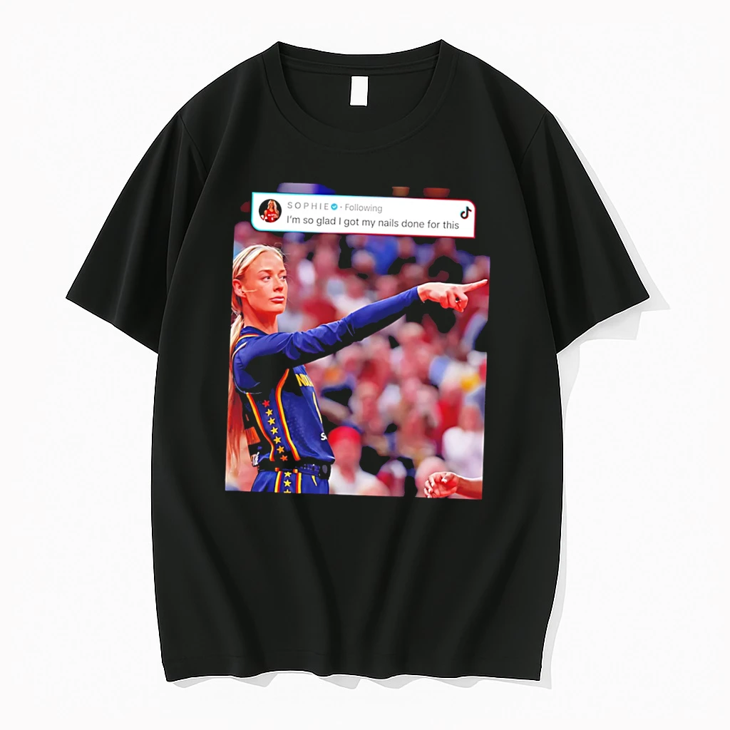 Officials Sophie Cunningham Im So Glad I Got My Nails Done Indiana Fever Tee Premium T Shirt Sweatshirt Hoodie