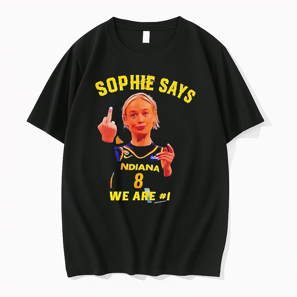 Officials Sophie Cunningham Indiana Fever Sophie Says We Are Number 1 Tee Premium T Shirt Sweatshirt Hoodie