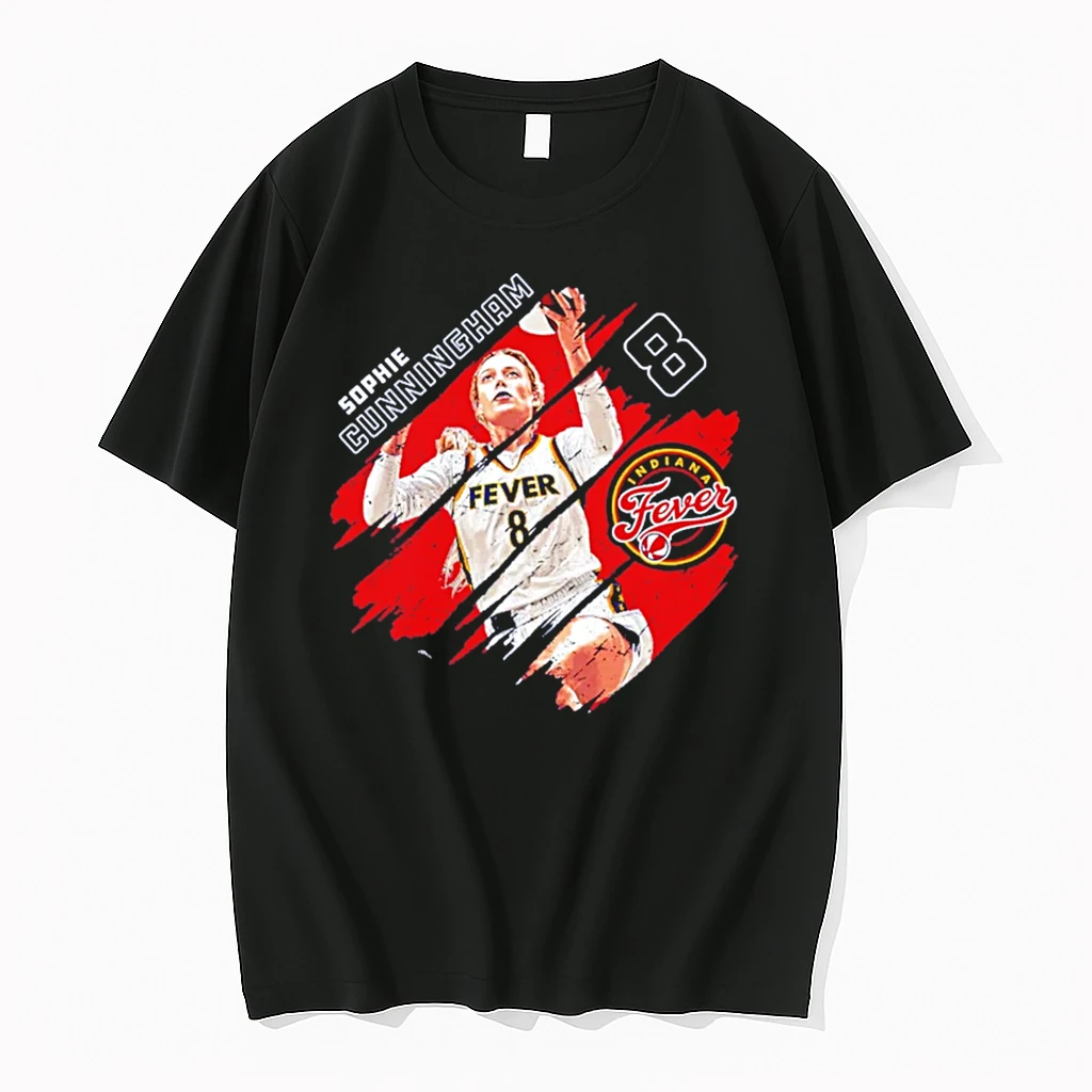 Officials Sophie Cunningham Indiana Fever Stripes Tee Premium T Shirt Sweatshirt Hoodie