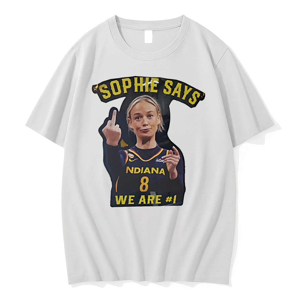 Officials Sophie Cunningham Middle Finger Indiana Fever Sophie Says We Are 1 Funny Premium T Shirt Sweatshirt Hoodie