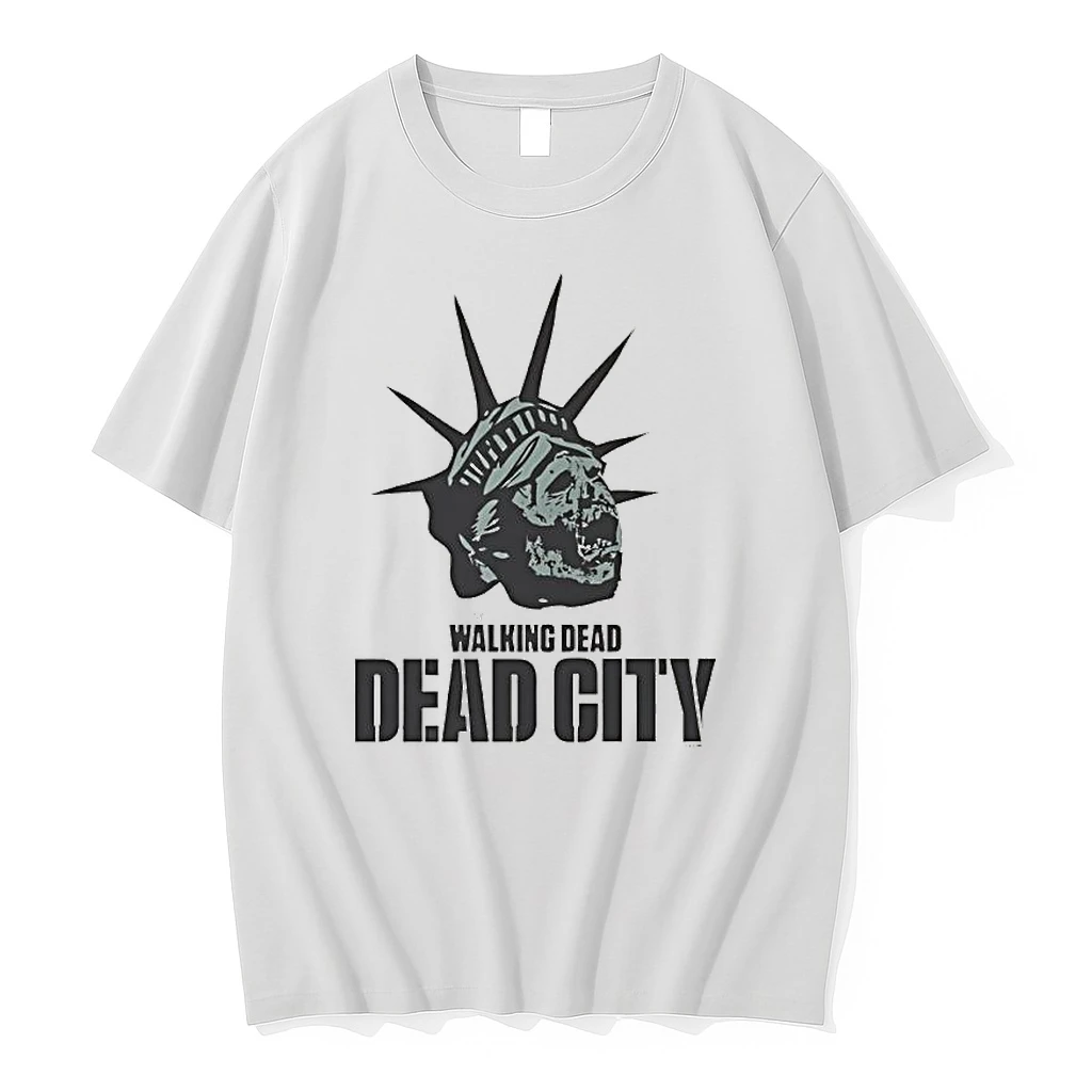 Officials The Walking Dead Dead City Statue Of Liberty Skull Premium T Shirt Sweatshirt Hoodie