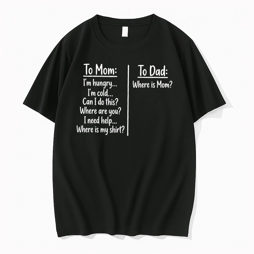 Officials To Mom Vs To Dad Parenting Comparison Quote Tee Premium T Shirt Sweatshirt Hoodie