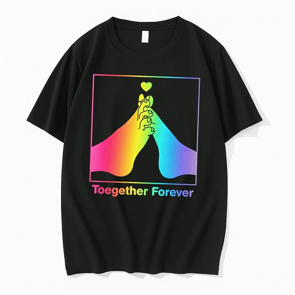 Officials Toegether Forever Rainbow Pride Tee Premium T Shirt Sweatshirt Hoodie