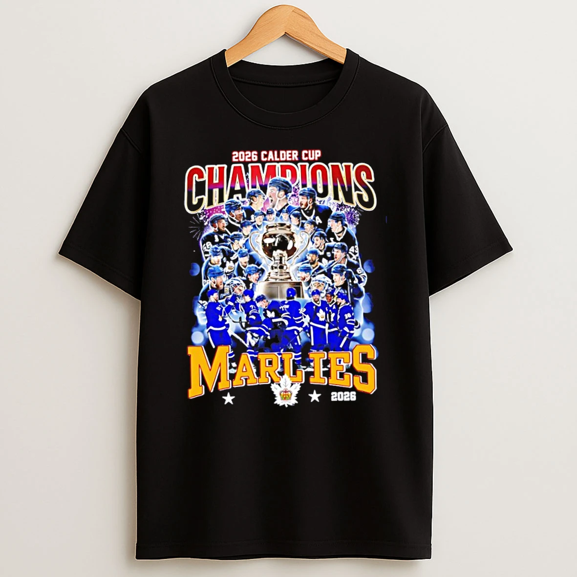 Officials Toronto Marlies 2026 Calder Cup Champions Collage Team Trophy Premium T Shirt Sweatshirt Hoodie