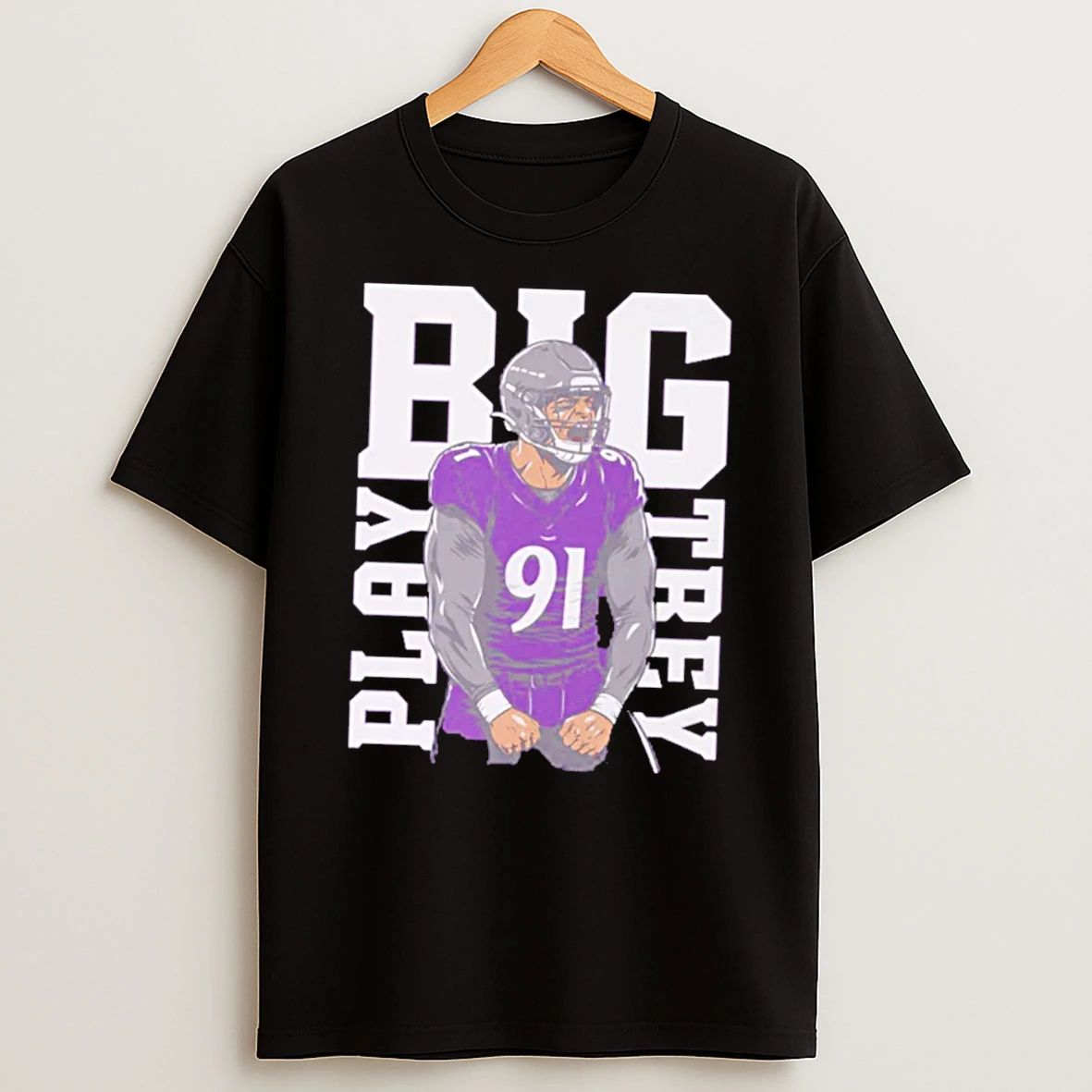 Officials Trey Hendrickson Big Play Trey 91 Nflpa Tee Premium T Shirt Sweatshirt Hoodie