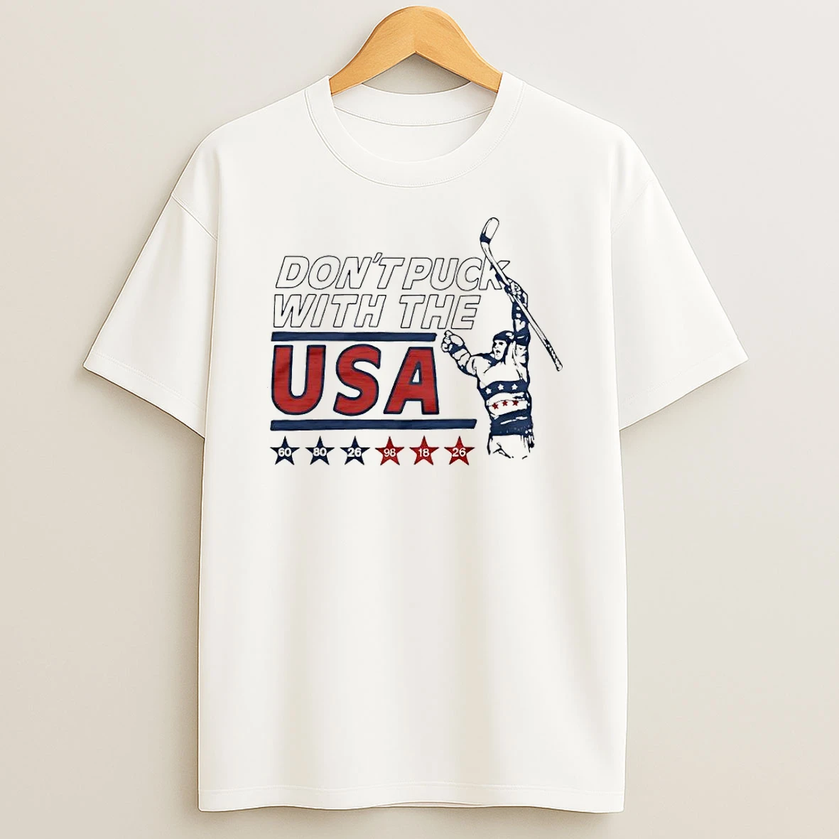 Officials Usa Hockey Dont Puck With The Usa 60 80 26 98 18 Premium T Shirt Sweatshirt Hoodie