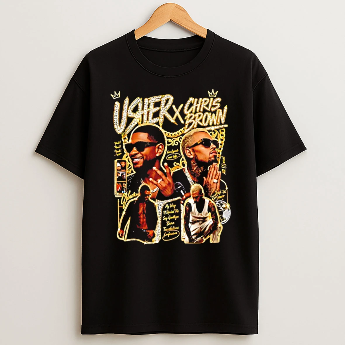 Officials Usher X Chris Brown Rb Legends Confessions Premium T Shirt Sweatshirt Hoodie