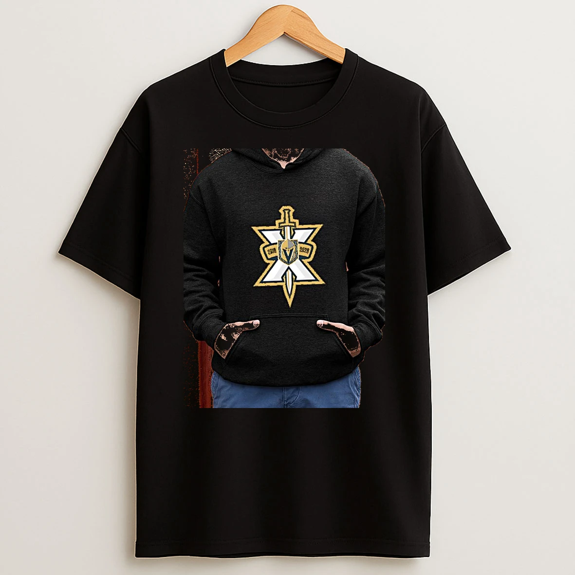 Officials Vegas Golden Knights 2016 2026 10 Year Anniversary Logo Nhl Commemorative Premium T Shirt Sweatshirt Hoodie