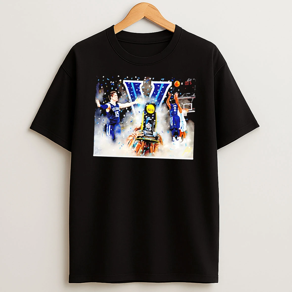 Officials Villanova 2016 National Champions Kris Jenkins And Ryan Arcidiacono The Shot Tee Premium T Shirt Sweatshirt Hoodie