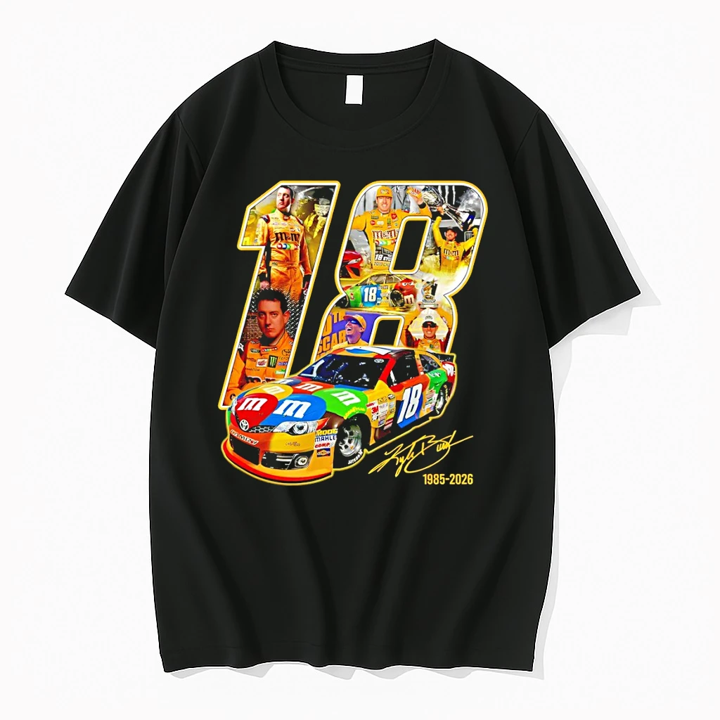 Officials Vintage Kyle Busch 18 Tribute Nascar Legend Memorial Signature Premium T Shirt Sweatshirt Hoodie