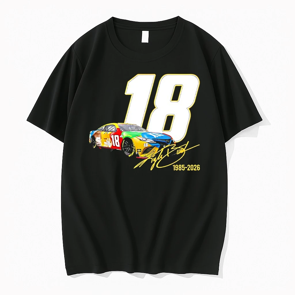 Officials Vintage Kyle Busch 18 Tribute Nascar Legend Memorial Signature Sports Premium T Shirt Sweatshirt Hoodie