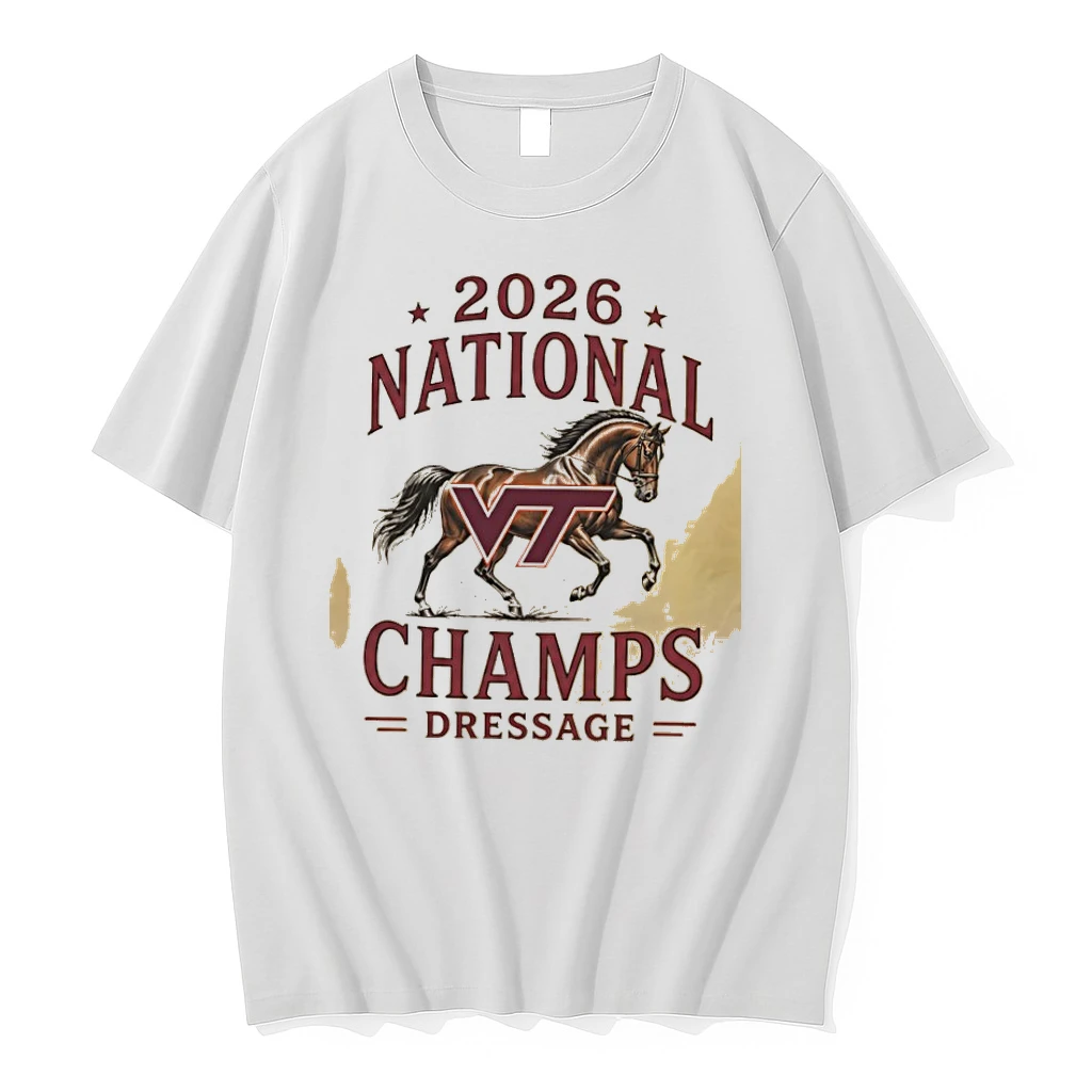 Officials Virginia Tech Hokies 2026 National Champs Dressage Horse Premium T Shirt Sweatshirt Hoodie