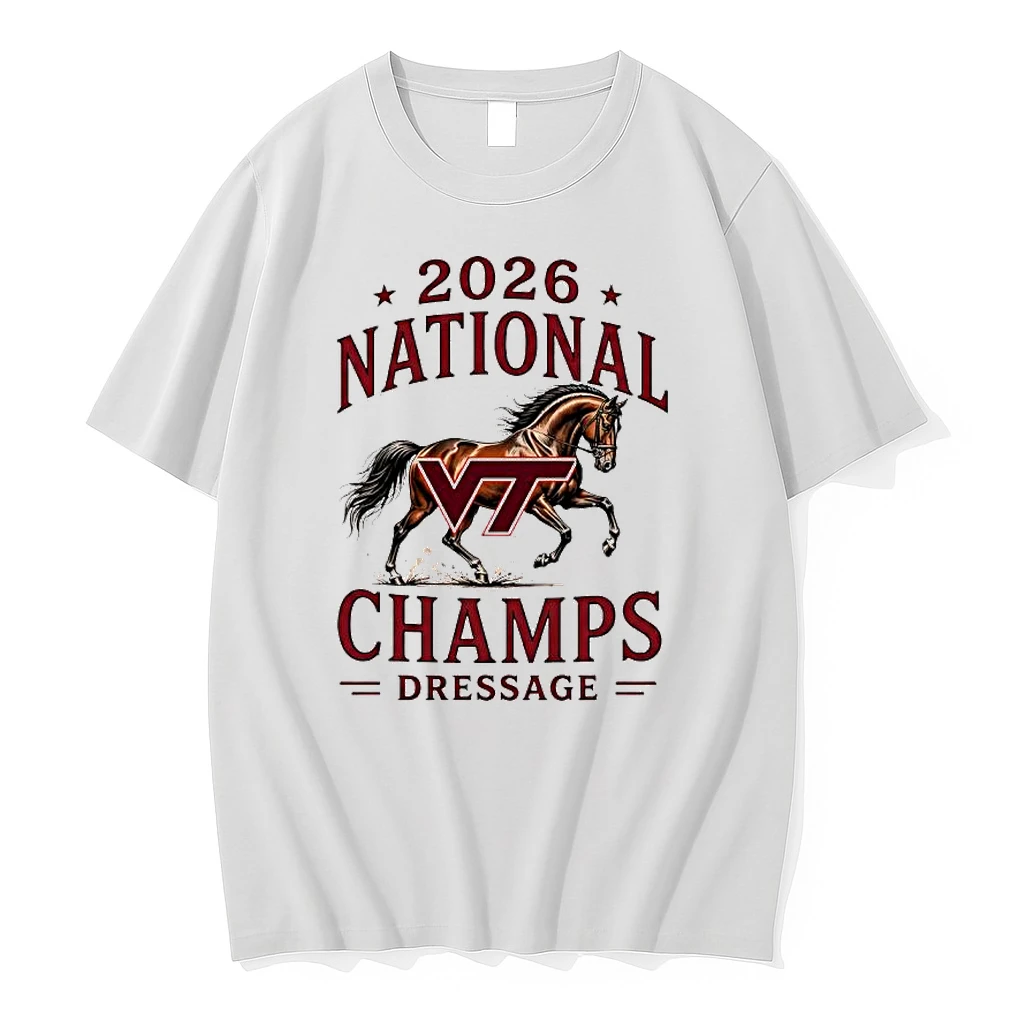 Officials Virginia Tech Ncaa 026 National Champs Dressage Horse Premium T Shirt Sweatshirt Hoodie