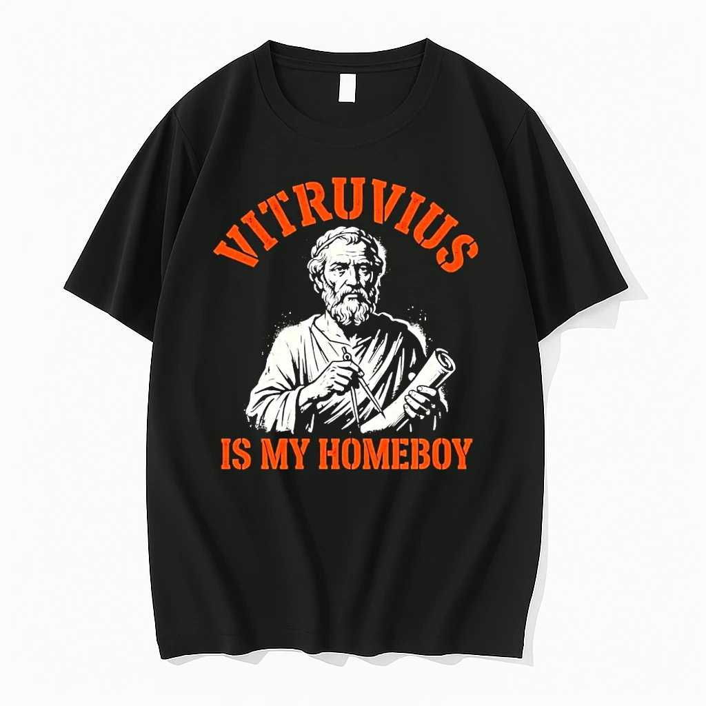 Officials Vitruvius Is My Homeboy Ancient Architect Compass Scroll Premium T Shirt Sweatshirt Hoodie