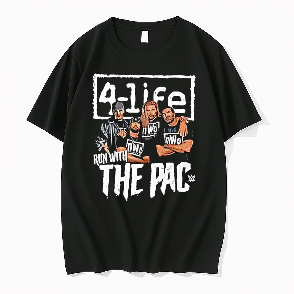 Officials Wwe Nwo 4 Life Run With The Pac Wrestling Premium T Shirt Sweatshirt Hoodie