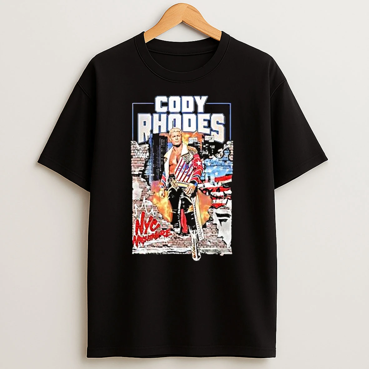 Officials Wwe Superstar Cody Rhodes Standing In Nyc Nightmare Premium T Shirt Sweatshirt Hoodie