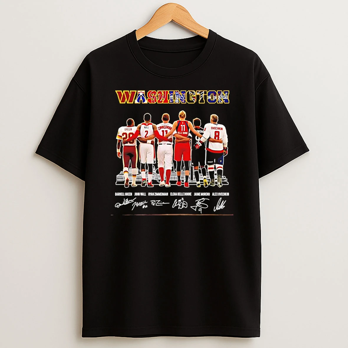 Officials Washington D C Sports Team Legends Logos Signature Premium T Shirt Sweatshirt Hoodie