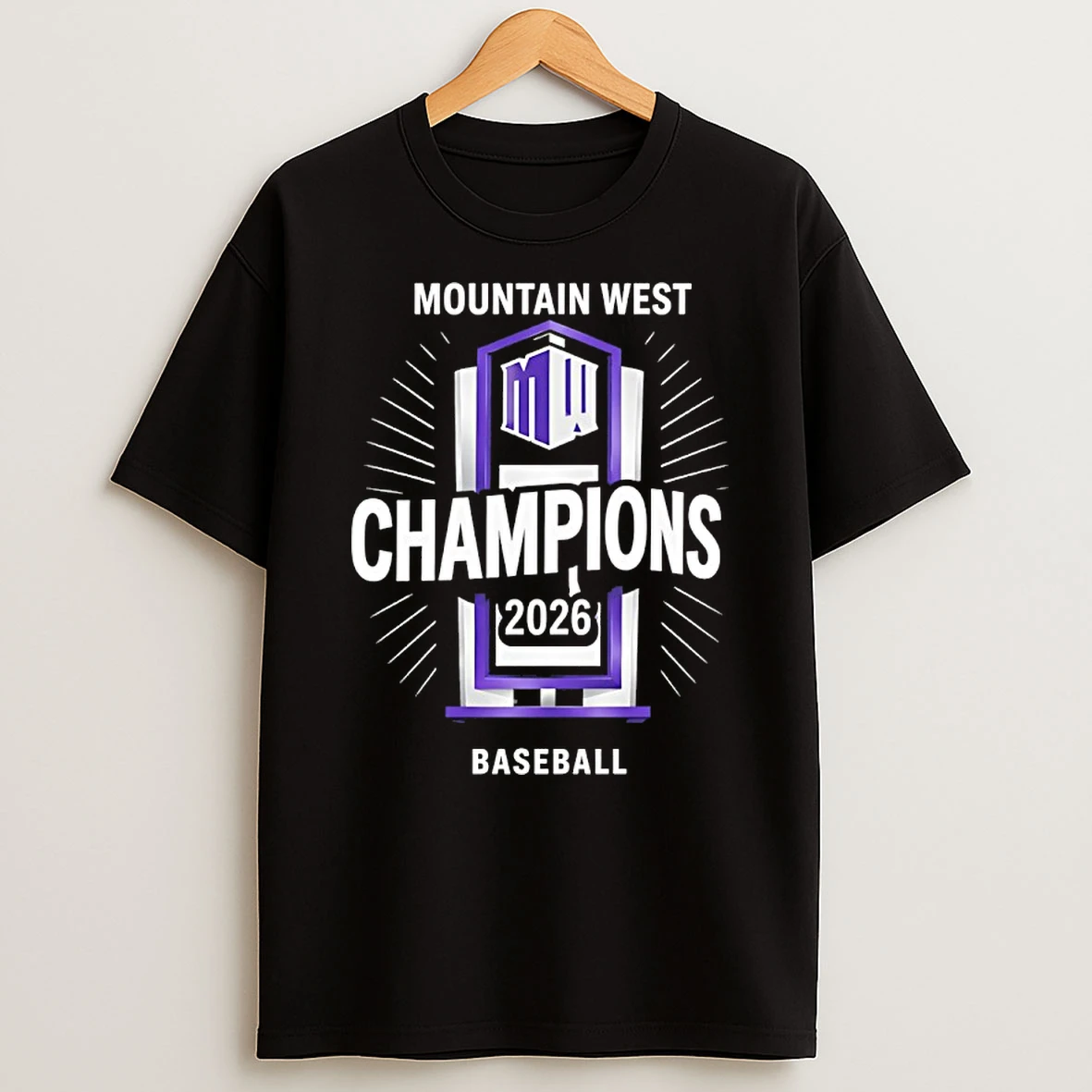 Officials Washington State Cougars 2026 Mountain West Baseball Champions Premium T Shirt Sweatshirt Hoodie