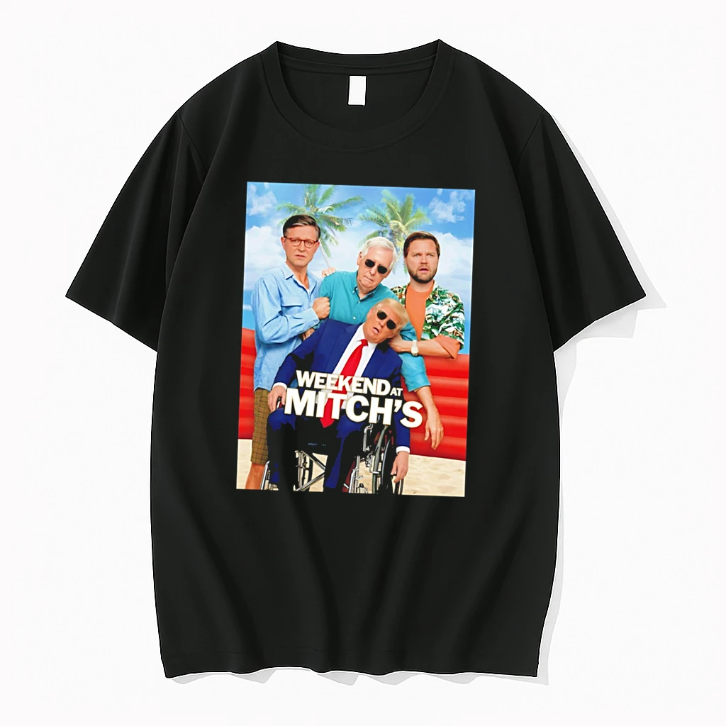 Officials Weekend At Mitchs Donald Trump Mitch Mcconnell Jd Vance Mike Johnson Tee Premium T Shirt Sweatshirt Hoodie