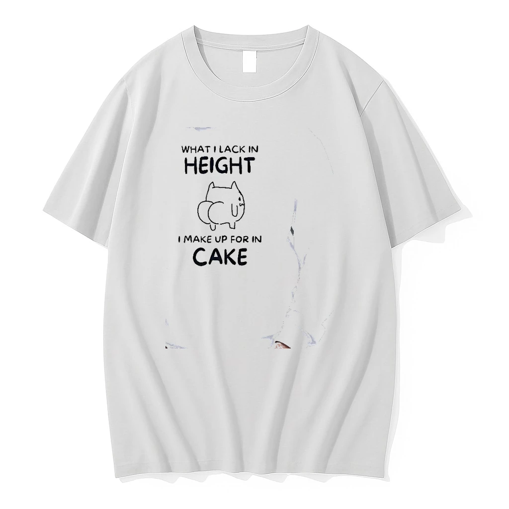 Officials What I Lack In Height I Make Up For In Cake Cat Meme Premium T Shirt Sweatshirt Hoodie