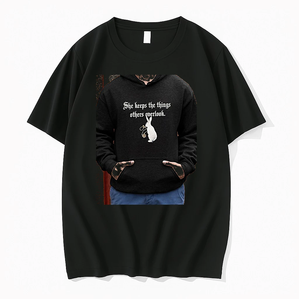 Officials White Rabbit Alice In Wonderland She Keeps The Things Others Overlook Premium T Shirt Sweatshirt Hoodie