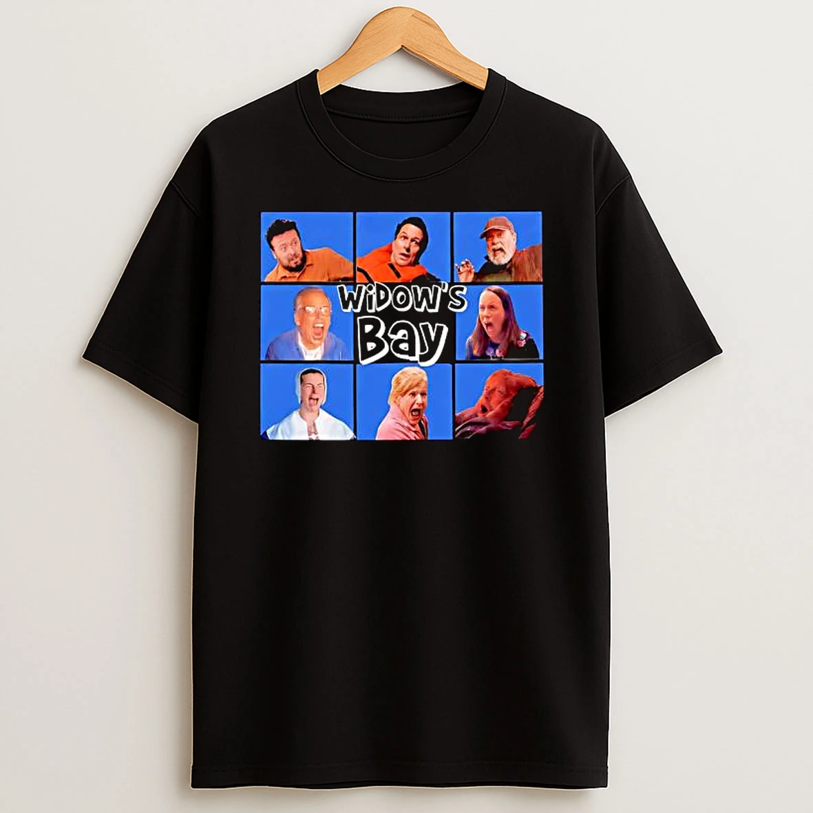 Officials Widows Bay Cast Members Screaming Horror Parody Premium T Shirt Sweatshirt Hoodie