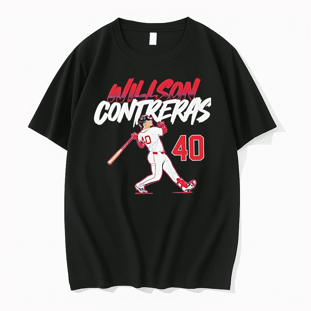 Officials Willson Contreras 40 Boston Red Sox Slugger Swing Number Premium T Shirt Sweatshirt Hoodie